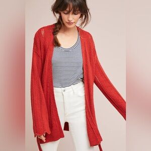 Anthropologie Priscilla Pointelle Cardigan